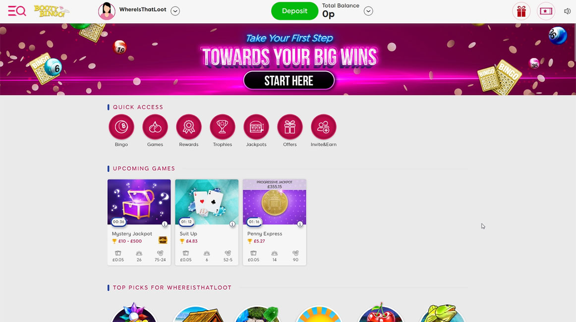 Booty Bingo Test Loads Of Online Bingo 24 Hour Cashouts